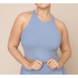 Popflex Cleo corset bra blue storm